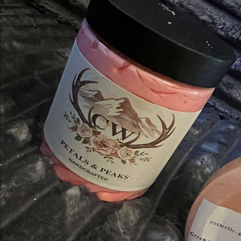 Whipped Soap and Sugar Scrub Duo - Pink and Tan - Picture 4 of 4